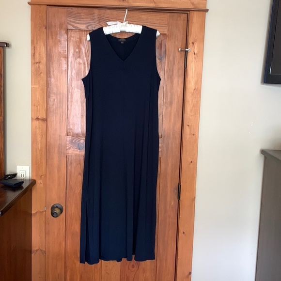 J. Jill Dresses Jjill Summer Maxi Dress Size Xl Navy Blue Poshmark